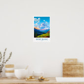 Mont Blanc Frankrijk Reisprint Poster (Keuken)