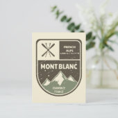 Mont Blanc French Alps Chamonix Frankrijk Briefkaart (Staand voorkant)