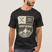 Mont Blanc French Alps Chamonix Frankrijk T-shirt (Voorkant)