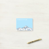 Mont Blanc French Alps Hiker Mountain Post-it® Notes (Op bureau)