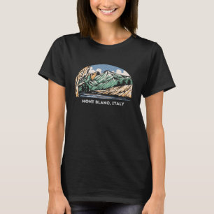 Mont Blanc Italië rotsklimmen Boulderen T-shirt