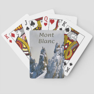 Mont Blanc Monte Bianco White Mountain Alps Europe Pokerkaarten