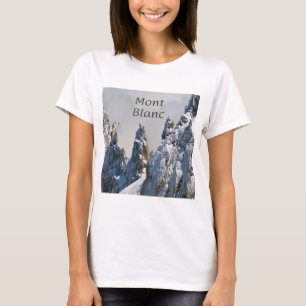 Mont Blanc Monte Bianco White Mountain Alps Europe T-shirt