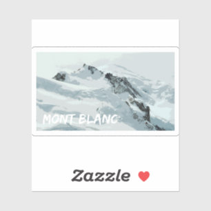 Mont Blanc Mountain Peak, Frankrijk Sticker