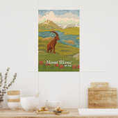 Mont Blanc Reisposter Poster (Keuken)