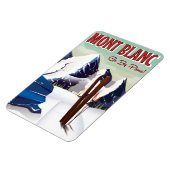 Mont Blanc  skiposter Magneet (Linkerzijde)