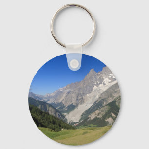 mont Blanc uit de Ferret-vallei in Italië Sleutelhanger