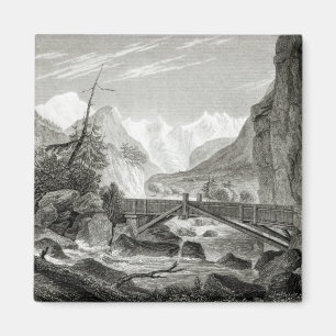 Mont Blanc van de Baths of St. Didier Magneet
