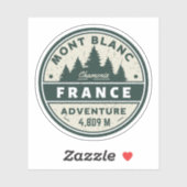 Mont Blanc wandelen Frans avontuur- Monte Bianco Sticker (Vel)