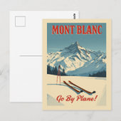 Mont Blanc Winter Escape Briefkaart (Voorkant / Achterkant)