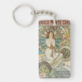  Mont-Carlo Poster door Alphonse Mucha Sleutelhanger