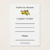 Mont Carmel Jésus Spirituel Bouquet de prière Rose (Dos)