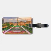 Mont des Arts Brussels België gestileerd Bagagelabel (Achterkant horizontaal)