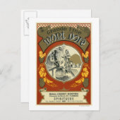 Mont Dore Wine LabelEurope Briefkaart (Voorkant / Achterkant)