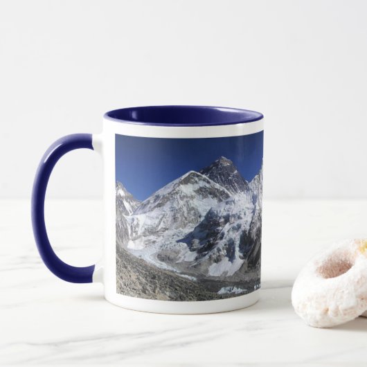 Mont Everest Panoramique café Mug (Avec donut)