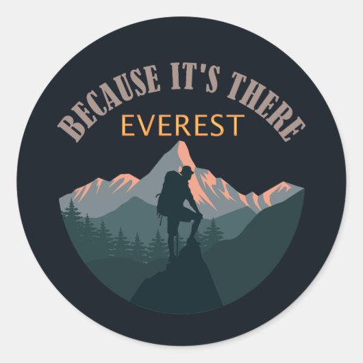 Mont Everest, Sticker Hiker (Devant)