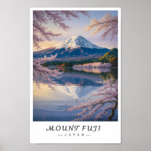Mont Fuji Art Mural Japon, Volcan Iconique 