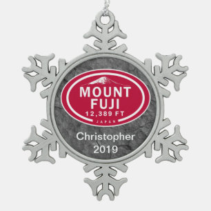 Mont Fuji Japon 12,389 pi Ornement de montagne
