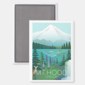 Mont Hood, Aimant du réfrigérateur de l'Oregon (Recto/Verso)