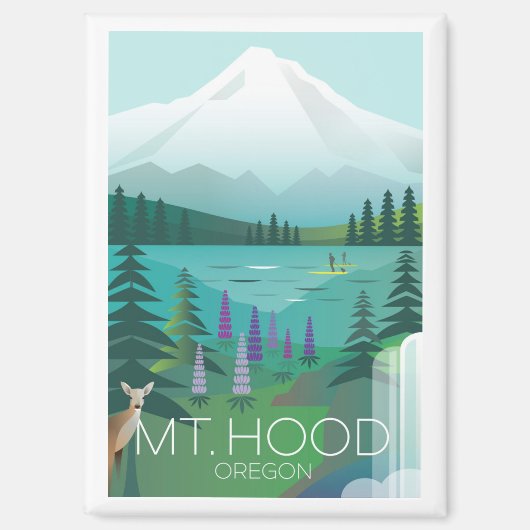 Mont Hood, Aimant du réfrigérateur de l'Oregon (Recto)