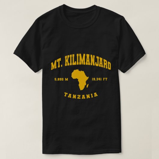 Mont Kilimanjaro Tanzanie T-shirt (Design devant)