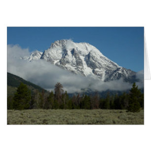 Mont Moran et nuages à Grand Teton