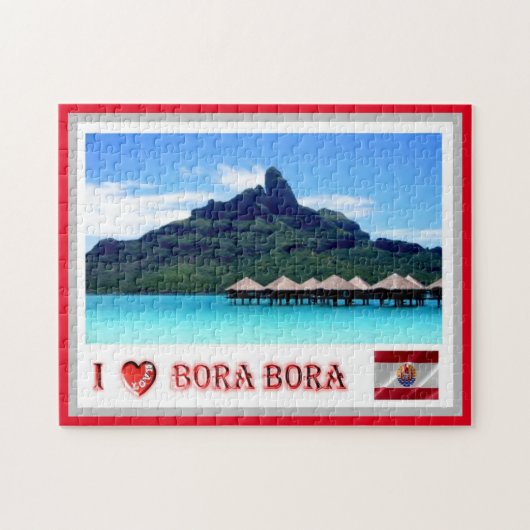 Mont Otemanu - Bora Bora - Frans-Polynesië - Legpuzzel (Horizontaal)