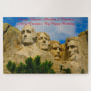 Mont Rushmore Dakota du Sud Jigsaw Puzzle