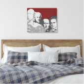 Mont Rushmore de compositeurs toile rouge Imprimer (Insitu(Chambre))