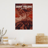 Mont Saint Helens - Explosion - Affiche de voyage (Cuisine)