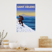 Mont Saint Helens - Monteur - Affiche de voyage (Cuisine)