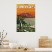 Mont Saint Helens - Spirit Lake - affiche de voyag (Cuisine)