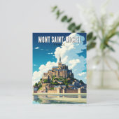 Mont Saint-Michel Briefkaart (Staand voorkant)
