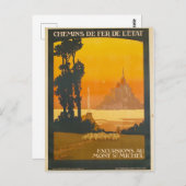 Mont-Saint-Michel Briefkaart (Voorkant / Achterkant)