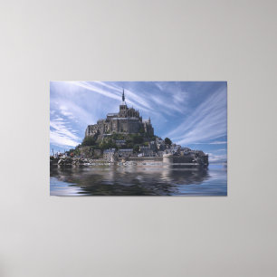 Mont Saint Michel France Canvas Afdruk