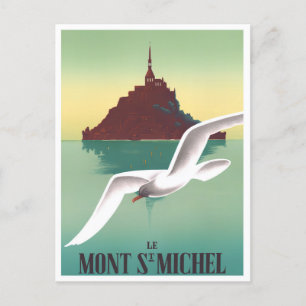 Mont Saint Michel France vintage Briefkaart