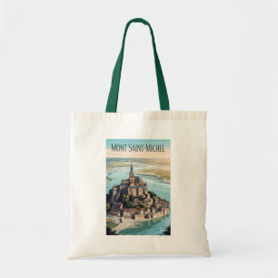 Mont-Saint-Michel Frankrijk Illustratie Reis Kunst Tote Bag
