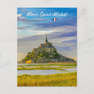 Mont-Saint-Michel, Frankrijk - Middeleeuwse Abdij Briefkaart
