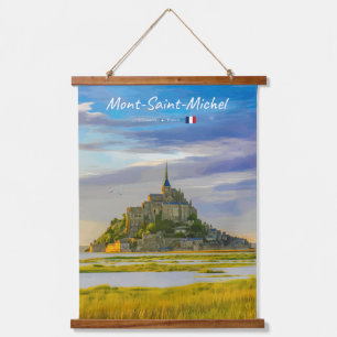Mont-Saint-Michel, Frankrijk - Middeleeuwse Abdij Hangend Wandkleed