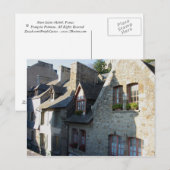 Mont-Saint-Michel. Huishoudens Briefkaart (Voorkant / Achterkant)