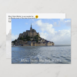 Mont-Saint-Michel, Normandië, Frankrijk - Briefkaart
