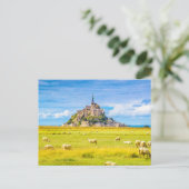 Mont-Saint-Michel, Normandy, Frankrijk Briefkaart (Staand voorkant)