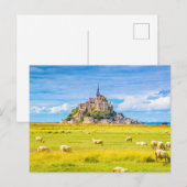 Mont-Saint-Michel, Normandy, Frankrijk Briefkaart (Voorkant / Achterkant)