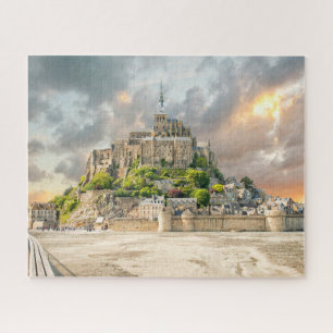 Mont-Saint-Michel, Normandy, Frankrijk Legpuzzel