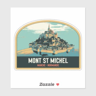 Mont Saint Michel original illustratie France Sti Sticker