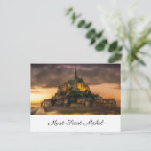 Mont-Saint-Michel-pinture Briefkaart (Staand voorkant)