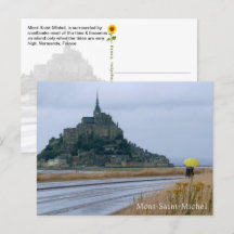 Mont-Saint-Michel Regendag, Normandië, Frankrijk -