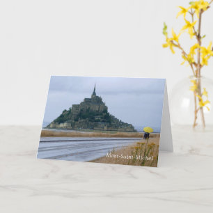 Mont-Saint-Michel Regendag, Normandië, Frankrijk - Kaart