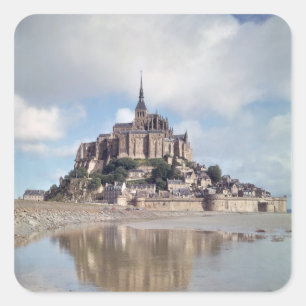 Mont Saint-Michel Vierkante Sticker