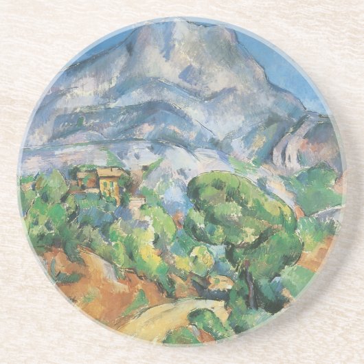 Mont Sainte Victoire Above Tholonet, Paul Cezanne Zandsteen Onderzetter (Voorkant)